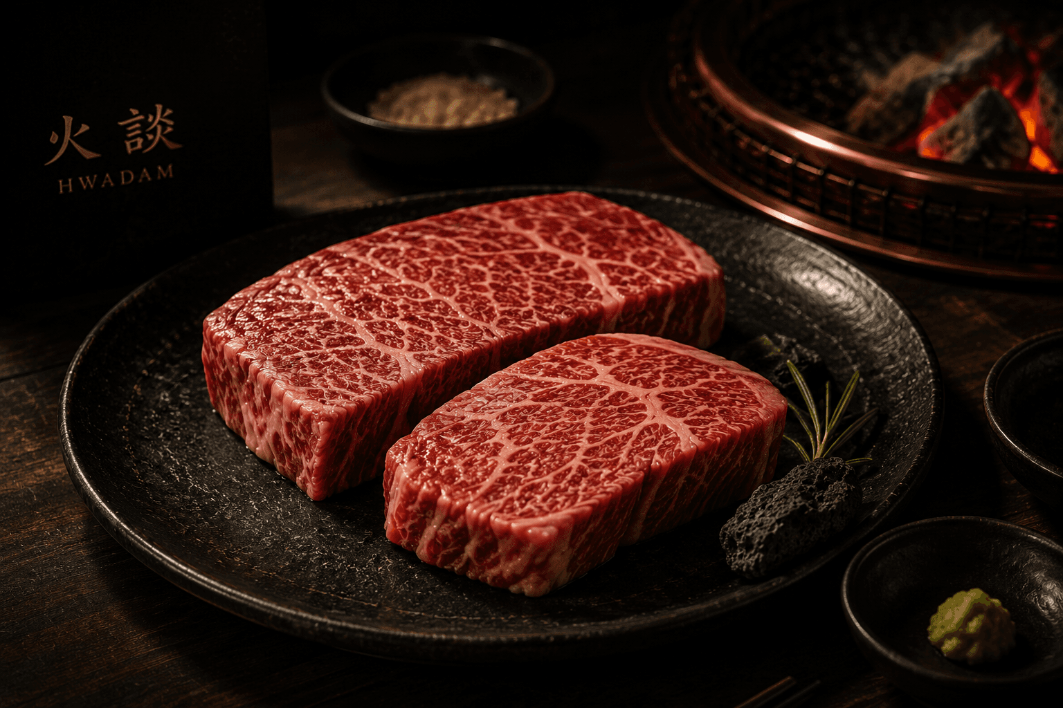 숙성 한우 등심 — Aged Hanwoo Sirloin